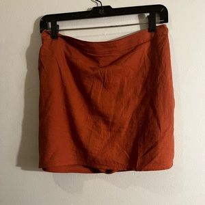 Abercrombie & Fitch Linen-blend Skort